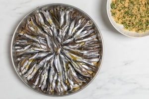 Preparazione Tiella di alici - Fase 3