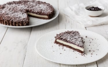 Torta di briciole con crema