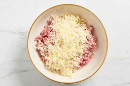 Preparazione Tortino di carne tritata - Fase 1 Preparazione Tortino di carne tritata - Fase 1