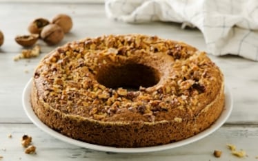 Torta rustica di noci e caffè