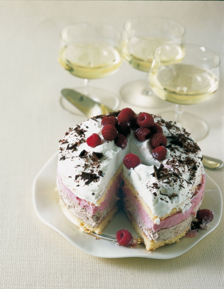 Semifreddo al cioccolato e lamponi ricetta