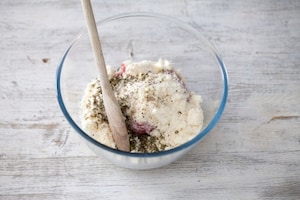 Preparazione Tortino di fiori di zucca ripieni - Fase 1