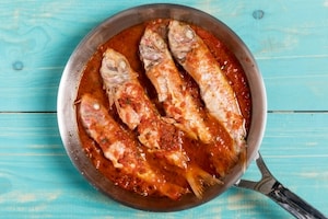 Preparazione Triglie alla livornese - Fase 3