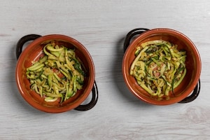 Preparazione Uova in camicia gratinate con zucchine - Fase 2