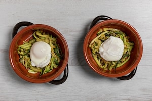Preparazione Uova in camicia gratinate con zucchine - Fase 2
