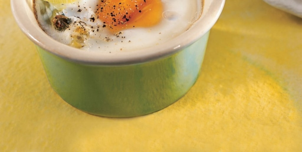 Ricetta Uova in cocotte ai porri - Cucchiaio d'Argento