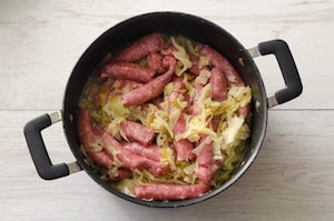 Preparazione Verza e salsiccia - Fase 3