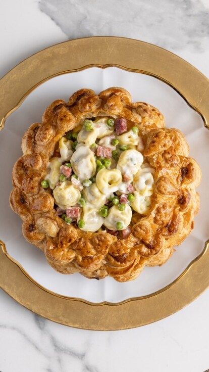 Vol au vent ripieno di tortellini