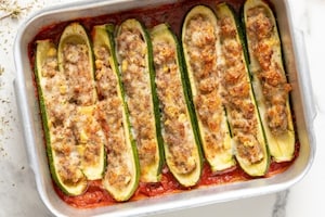 Preparazione Zucchine ripiene - Fase 5