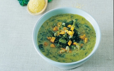 Zuppa di cavolo nero e farina gialla