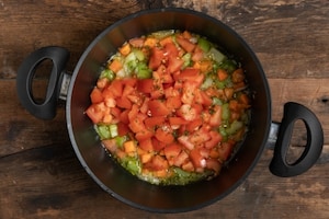 Preparazione Zuppa di cavolo verza e fagioli - Fase 2