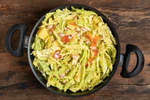 Preparazione Zuppa di cavolo verza e fagioli - Fase 3