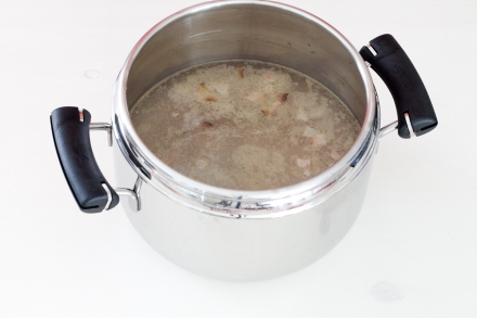 Preparazione Zuppa d'orzo - Fase 2 Preparazione Zuppa d'orzo - Fase 2