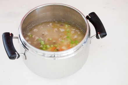 Preparazione Zuppa d'orzo - Fase 4 Preparazione Zuppa d'orzo - Fase 4