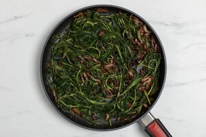 Preparazione Barba di frate alla pancetta - Fase 4