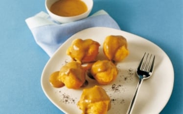 Bignè con zabaione  al caffè