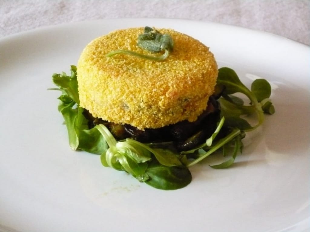 Ricetta Branzino in crosta di mais con zucchine e