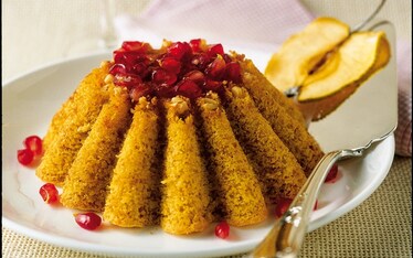 Budino di mele golden al Calvados e mandorle