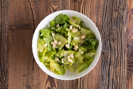 Preparazione Caesar salad - Fase 4 Preparazione Caesar salad - Fase 4