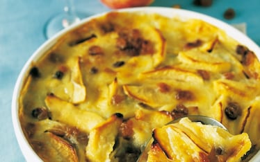 Clafoutis flambé al Calvados