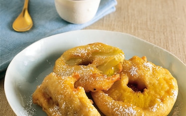 Frittelle di frutta allo champagne