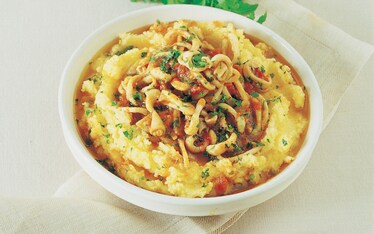 Polenta con calamari
