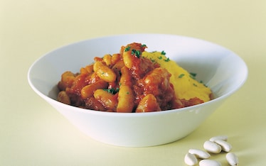 Polenta e cannellini piccanti