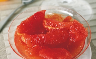 Pompelmo rosa all'acqua di rose