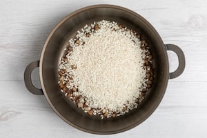 Preparazione Risotto al pistacchio e pancetta - Fase 3