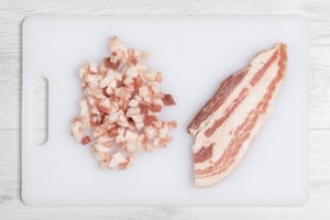 Preparazione Risotto al pistacchio e pancetta - Fase 2