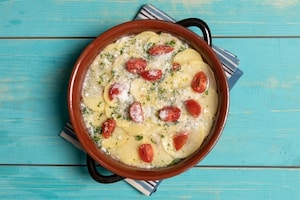 Preparazione Tiella di patate, riso e cozze - Fase 4