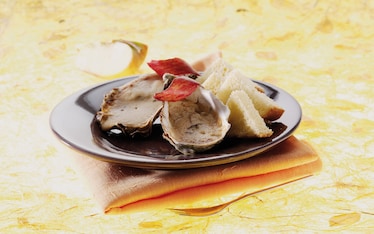 Conchiglie di ostriche al Calvados