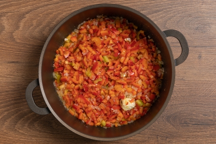 Preparazione Coniglio ai peperoni - Fase 2 Preparazione Coniglio ai peperoni - Fase 2