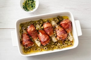 Preparazione Cosce di pollo allo speck - Fase 4