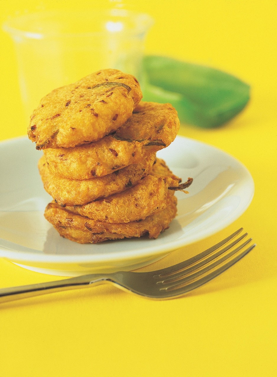 Frittelle di patate al peperone verde ricetta