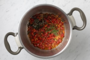 Preparazione Minestra garfagnina di farro - Fase 1