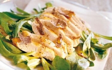 Pollo, tartufo e songino