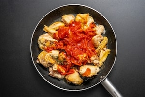 Preparazione Pollo alla Marengo - Fase 2