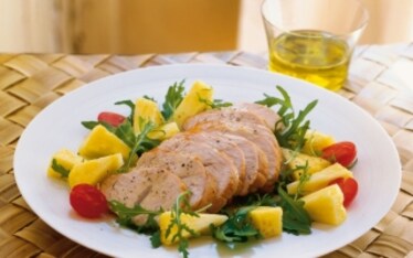 Arrosto di tacchino freddo con ananas