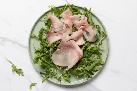 Preparazione Carpaccio di pesce spada alla salsa di capperi - Fase 2 Preparazione Carpaccio di pesce spada alla salsa di capperi - Fase 2