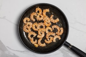 Preparazione Gamberi saporiti al brandy - Fase 1