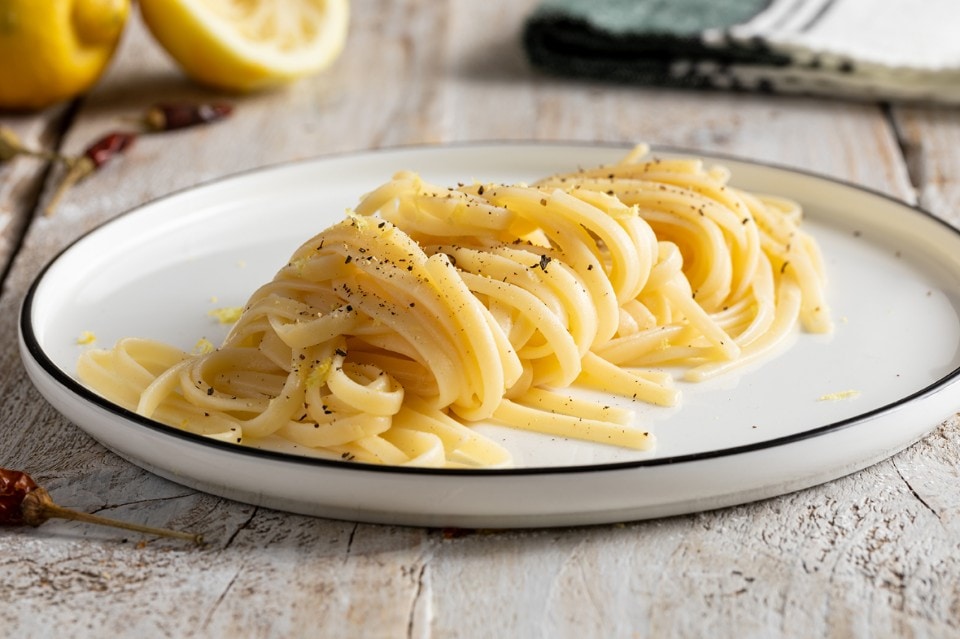 Linguine piccanti al limone ricetta