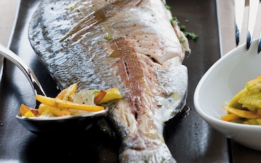 Orata con carciofi e patate