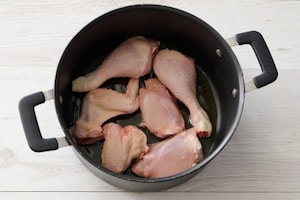 Preparazione Pollo alle olive - Fase 1