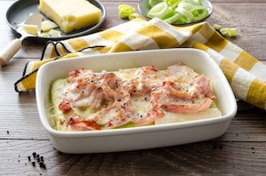 Preparazione Porri al prosciutto - Fase 4