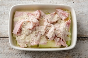 Preparazione Porri al prosciutto - Fase 3