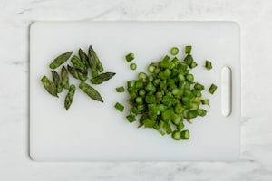 Preparazione Risotto con asparagi e pancetta - Fase 1