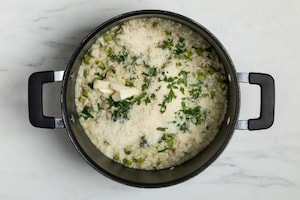 Preparazione Risotto con asparagi e pancetta - Fase 3