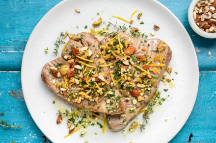 Preparazione Trance di tonno - Fase 3 Preparazione Trance di tonno - Fase 3