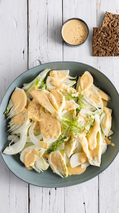 Insalata di finocchi con maionese piccante